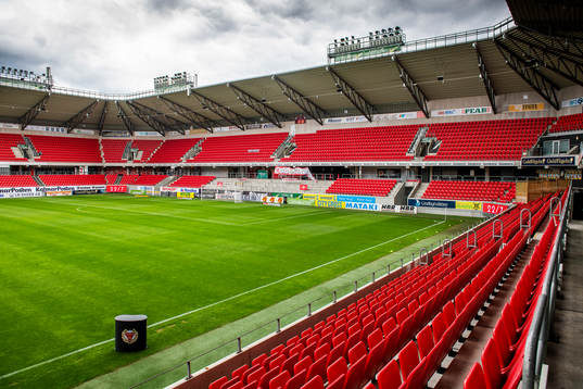 Generell vy över Guldfågeln Arena