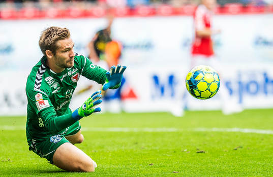 Kalmars målvakt Lucas Hägg-Johansson