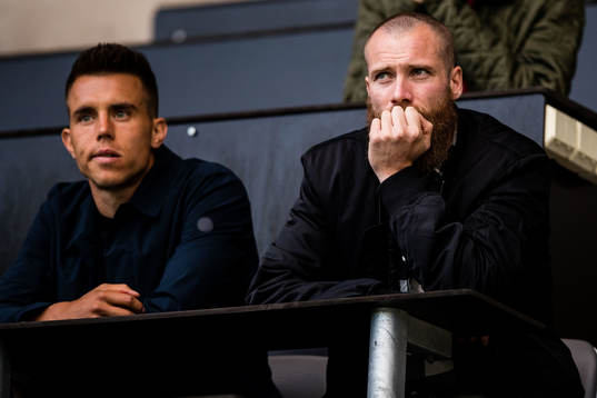 Malmö FFs Jo Inge Berget på läktaren