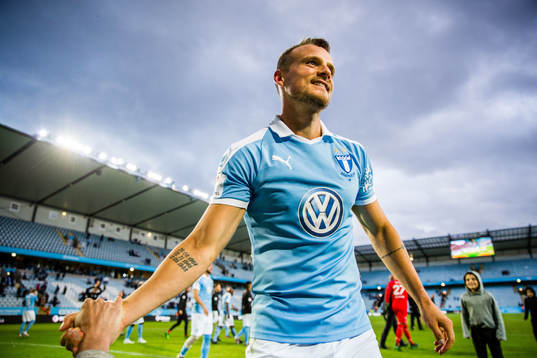 Malmö FFs Eric Larsson jublar