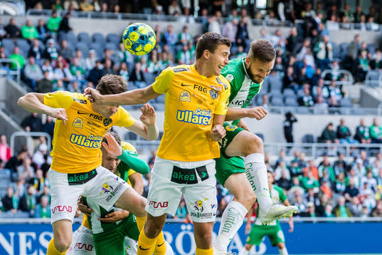 Falkenbergs Kirill Pogrebnyak och Hammarbys Mats Solheim
