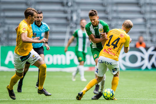 Hammarbys Alexander Kacaniklic och Falkenbergs Per Karlsson