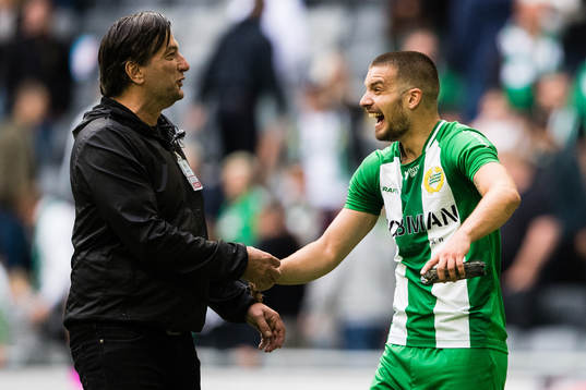 Hammarbys Vladimir Rodic jublar