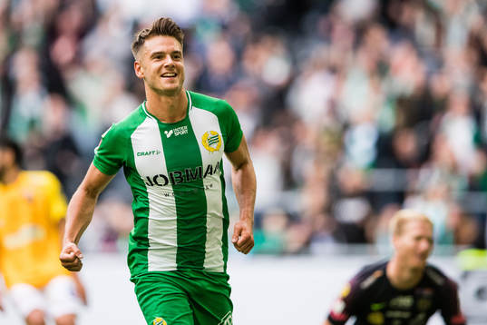 Hammarbys Alexander Kacaniklic jublar etfer att ha gjort