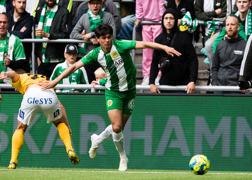 Falkenbergs Anton Wede och Hammarbys Jean Carlos de Brito