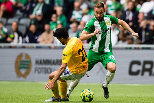 Falkenbergs Mahmut Özen och Hammarbys Muamer Tankovic