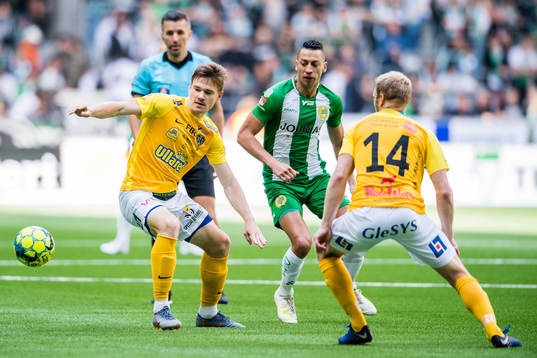 Falkenbergs Kirill Pogrebnyak och Hammarbys Nikola Djurdjic