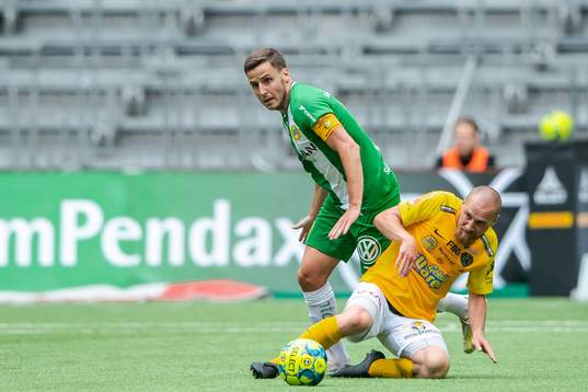 Falkenbergs Christoffer Carlsson och Hammarbys Jeppe