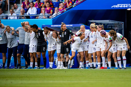 Players of USA celebrates