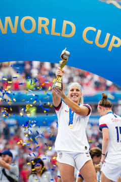 Ashlyn Harris of USA celebrates winning the FIFA Women's