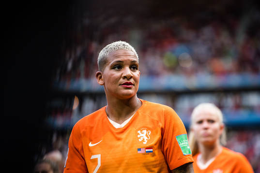 Shanice Janice Van De Sanden of Netherlands looks dejected