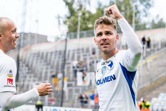 Norrköpings Christoffer Nyman jublar