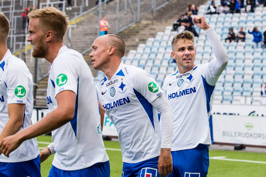 Norrköpings Christoffer Nyman jublar