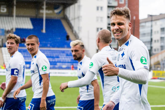 Norrköpings Christoffer Nyman jublar