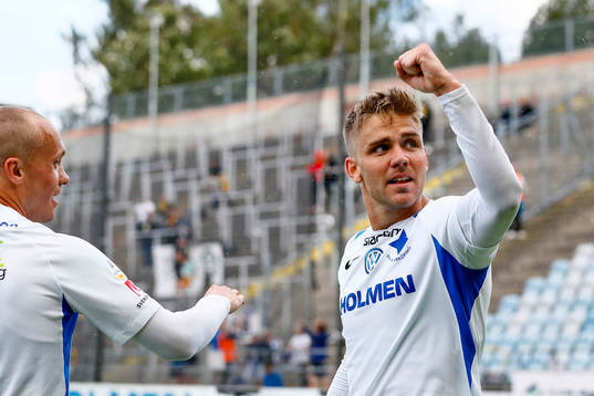 IFK Norrköpings Christoffer Nyman jublar