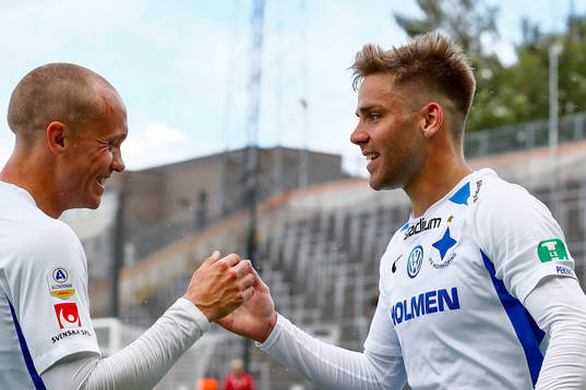 IFK Norrköpings Christoffer Nyman och Gudmundur