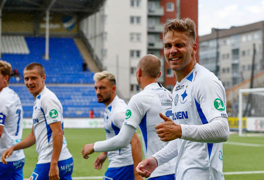 IFK Norrköpings Christoffer Nyman jublar
