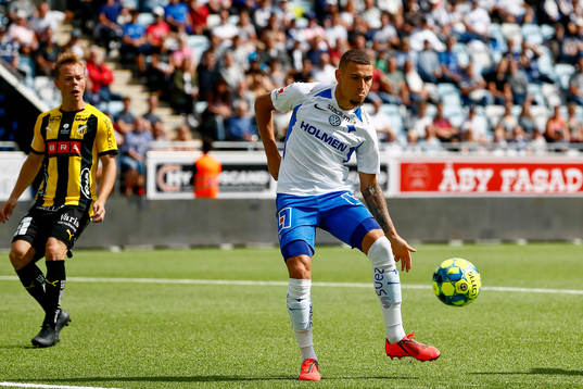 IFK Norrköpings Jordan Larsson gör mål 1-0