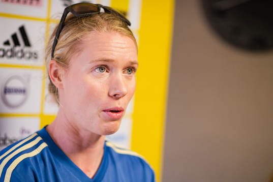 Goalkeeper Hedvig Lindahl  of Sweden