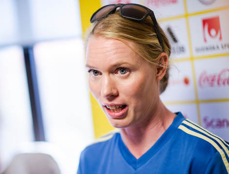Goalkeeper Hedvig Lindahl  of Sweden