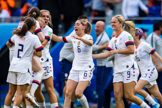 Players of USA celebrates