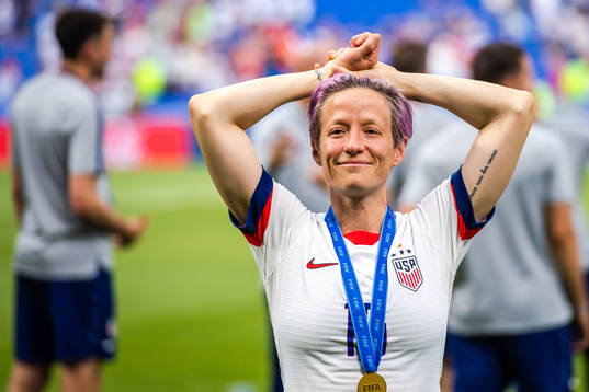Megan Rapinoe of USA celebrates