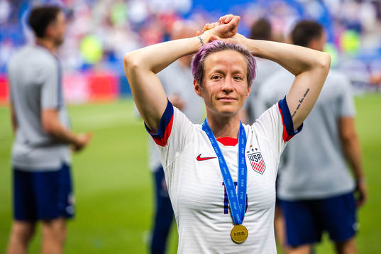 Megan Rapinoe of USA celebrates