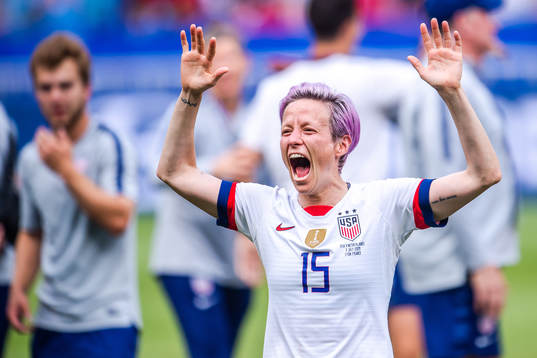 Megan Rapinoe of USA celebrates
