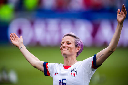 Megan Rapinoe of USA celebrates