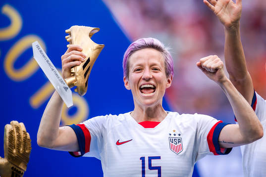 Megan Rapinoe of USA celebrates