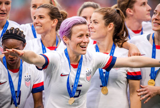 Megan Rapinoe of USA celebrates