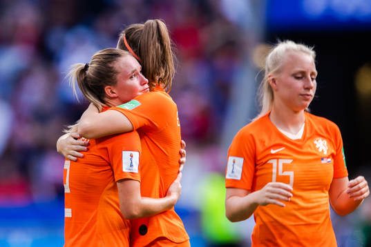 Desiree Van Lunteren of Netherlands looks dejected