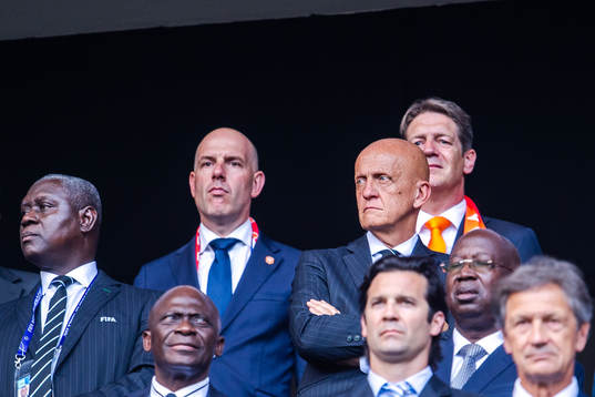 Pierluigi Collina in the stands