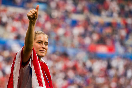 Abigail Dahlkemper of USA celebrates