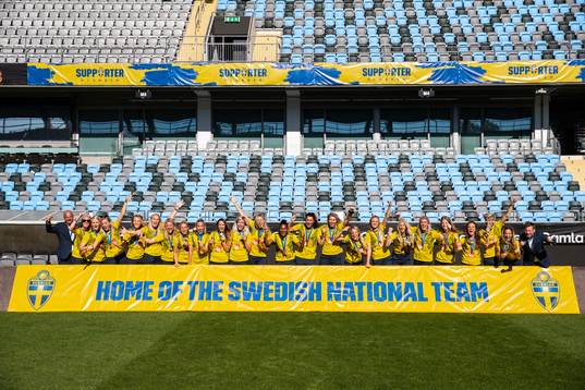 The players pose for a team group photo
