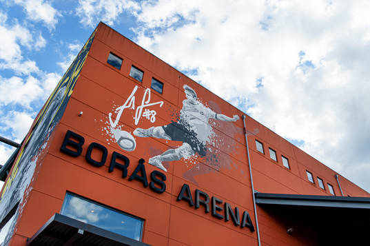 Borås Arena före fotbollsmatchen i Allsvenskan mellan