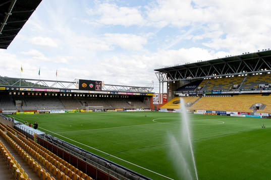 Borås Arena före fotbollsmatchen i Allsvenskan mellan