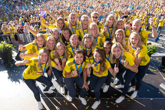 The players pose for a team group photo