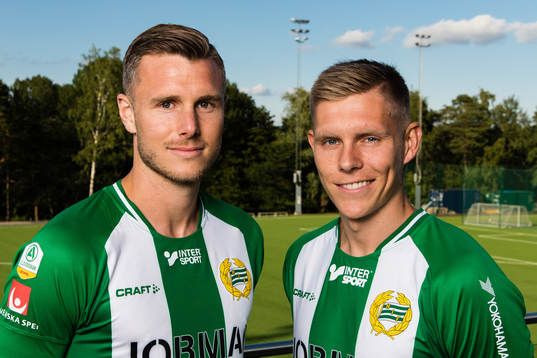 Hammarby presenterar Richard Magyar och Aron Johannsson som