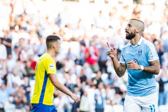 Guillermo Molins of Malmö FF celebrates