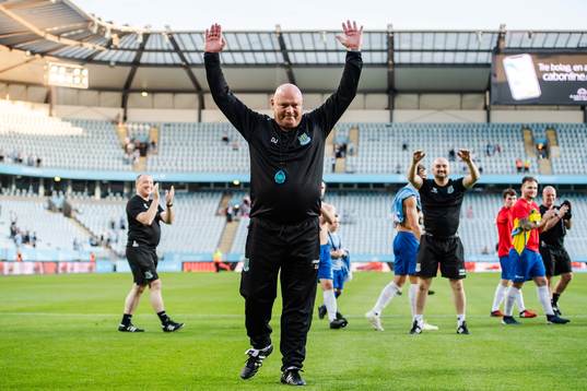 David Jeffrey, head coach of Ballymena United thank