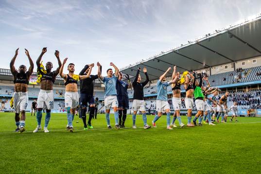 Players of Malmö FF celebrates