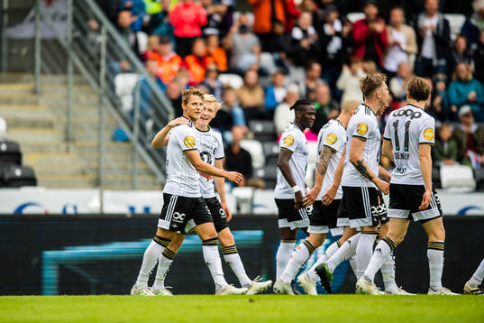 Vegar Eggen Hedenstad of Rosenborg celebrates
