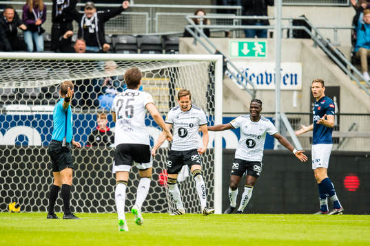 Anders Ågnes Konradsen of Rosenborg celebrates