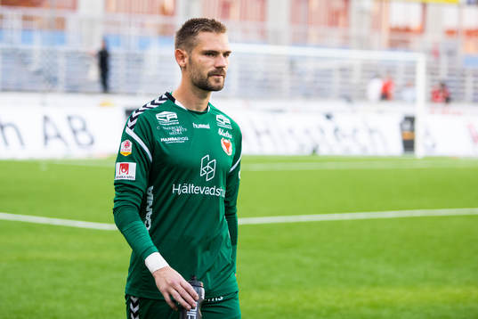 Kalmars målvakt Lucas Hägg-Johansson deppar