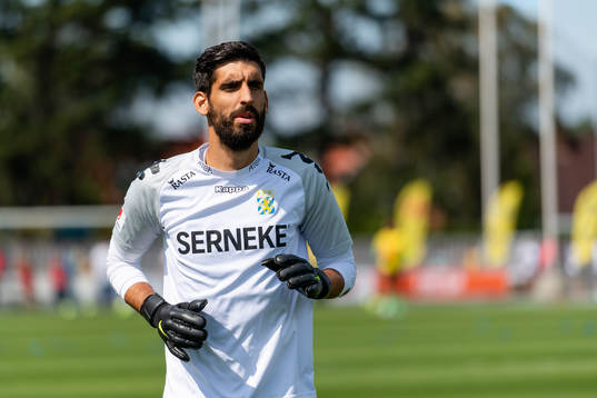 IFK Göteborgs målvakt Ioannis Anestis före
