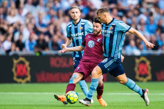 Malmö FFs Erdal Rakip och Djurgårdens Jesper Karlström