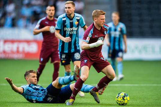 Djurgårdens Jesper Karlström och Malmö FFs Anders