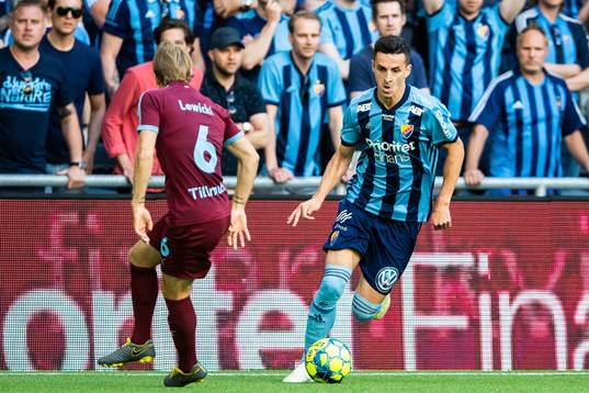 Malmö FFs Oscar Lewicki och Djurgårdens Haris Radetinac