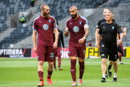Malmö FFs Jo Inge Berget och Guillermo Molins